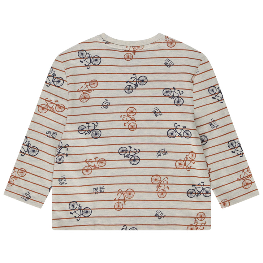 T-shirt μακρυμάνικο από jersey με φαντεζί σχέδιο για bebe αγόρι 