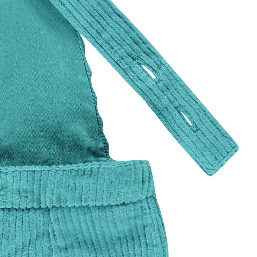 Σαλοπέτα κοντή βελουτέ κοτλέ για κόριτσι 