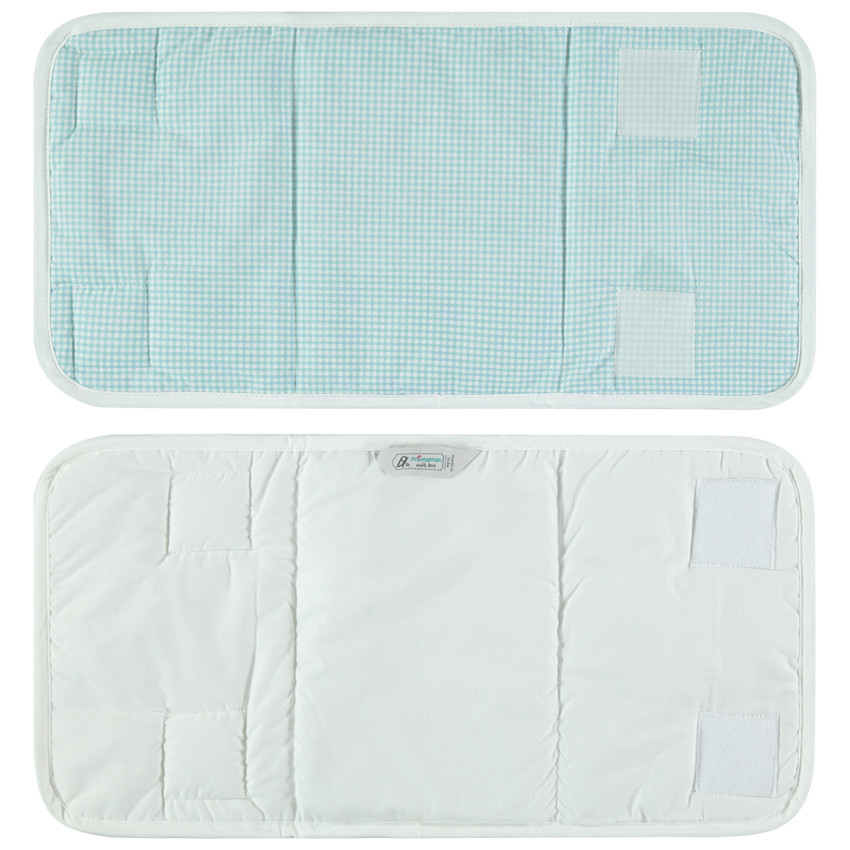 Σετ 4 περιφράξεων κρεβατιού με αυτοκόλλητο και μικρά καρό 