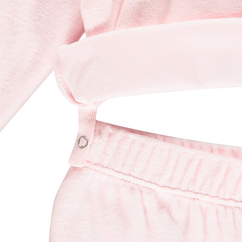 Πιτζάμα βελουτέ με μήνυμα για bebe κορίτσι 