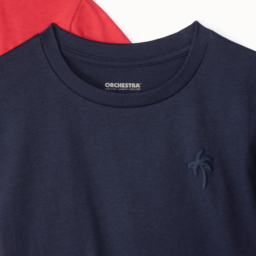 Σέτ από 3  μπλουζάκια μονόχρωμα από οργανικό βαμβάκι  