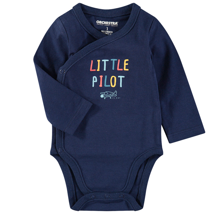 Σετ 7 μακρυμάνικα κορμάκια ζέρσεϊ με τυπωμένα χρωματιστά μοτίβα 