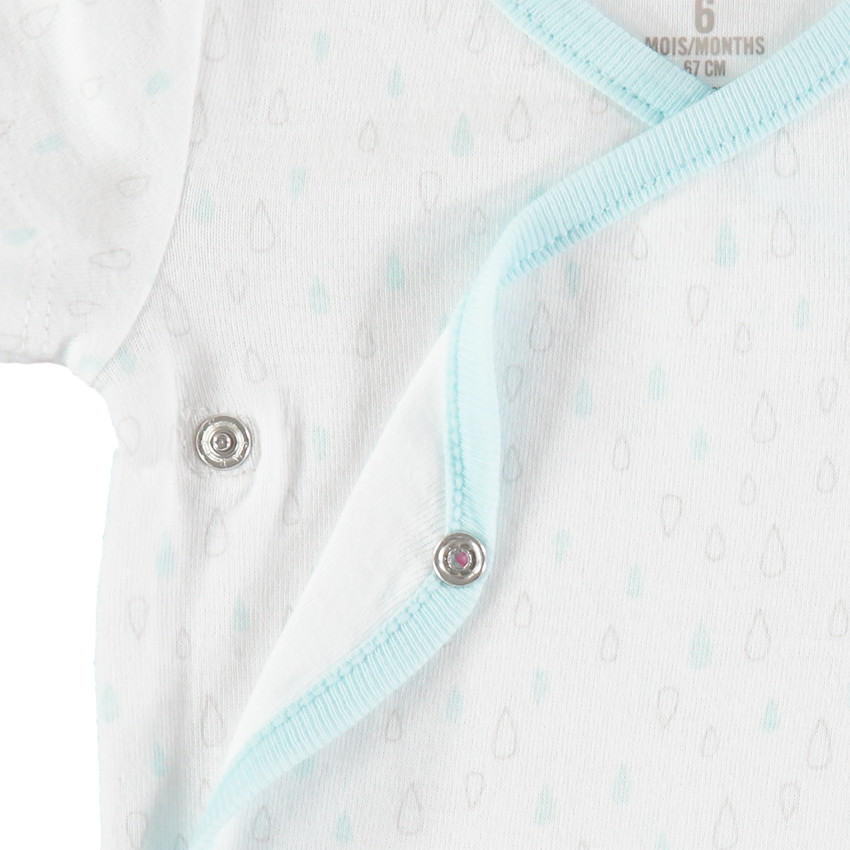 Σετ από 2 κοντομάνικα μπόντι από βαμβάκι για αγόρι 