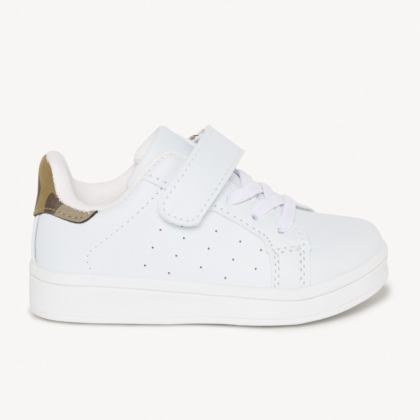 Baskets basses à empiècement camouflage pour bébé garçon 