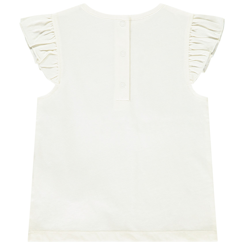 Κοντομάνικο μπλουζάκι με 3D πεταλούδες για μωρό κορίτσι 