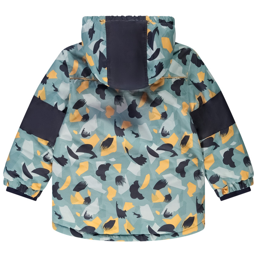 Μπουφάν σκι με αποσπώμενη κουκούλα και γραφικό σχέδιο για αγόρι 