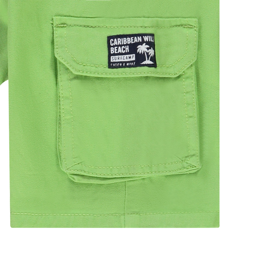 Βερμούδα cargo σε twill μονόχρωμο για αγόρι  Additional Βερμούδα cargo σε twill μονόχρωμο για αγόρι