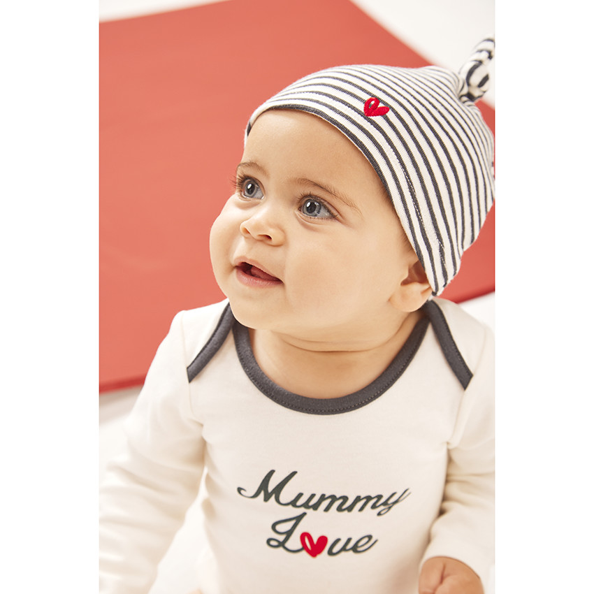 Σετ 3 τεμαχίων print dad & mummy love για bebe 
