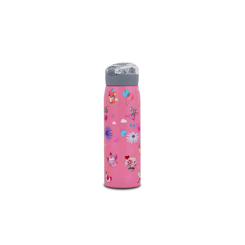 Θερμός μπουκάλι ανοξείδωτο "We Care" Pinky Girly 500ml 