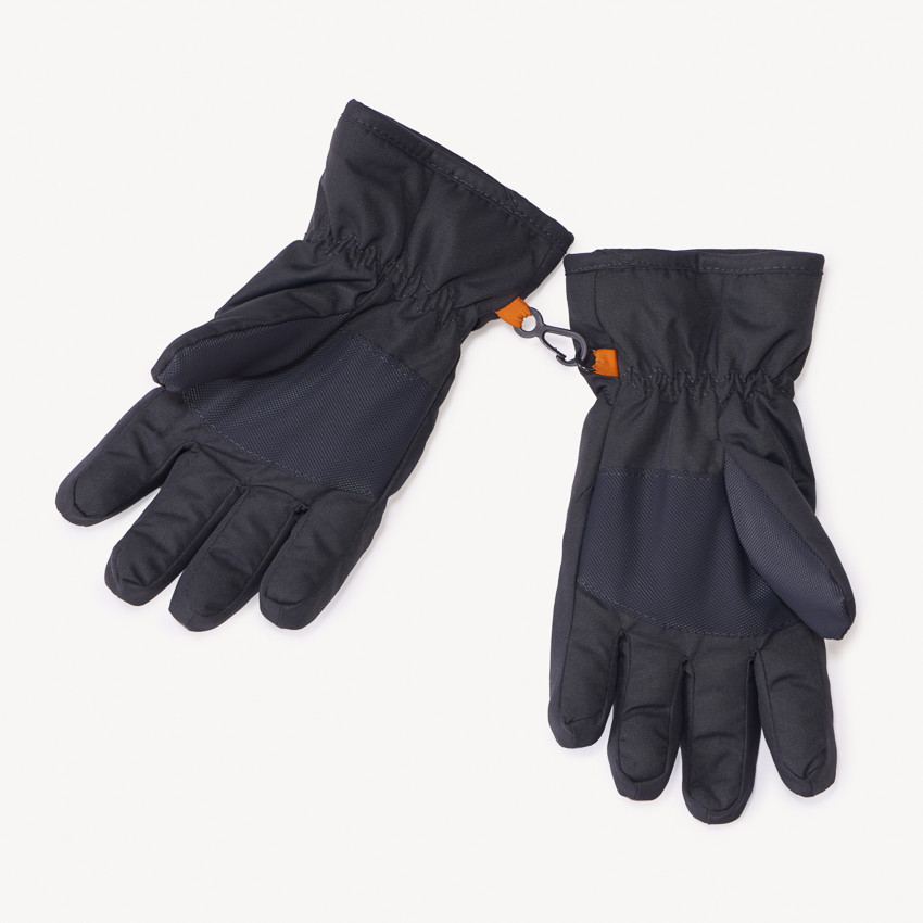 Gants de ski en toile doublée et motif camouflage pour garçon  