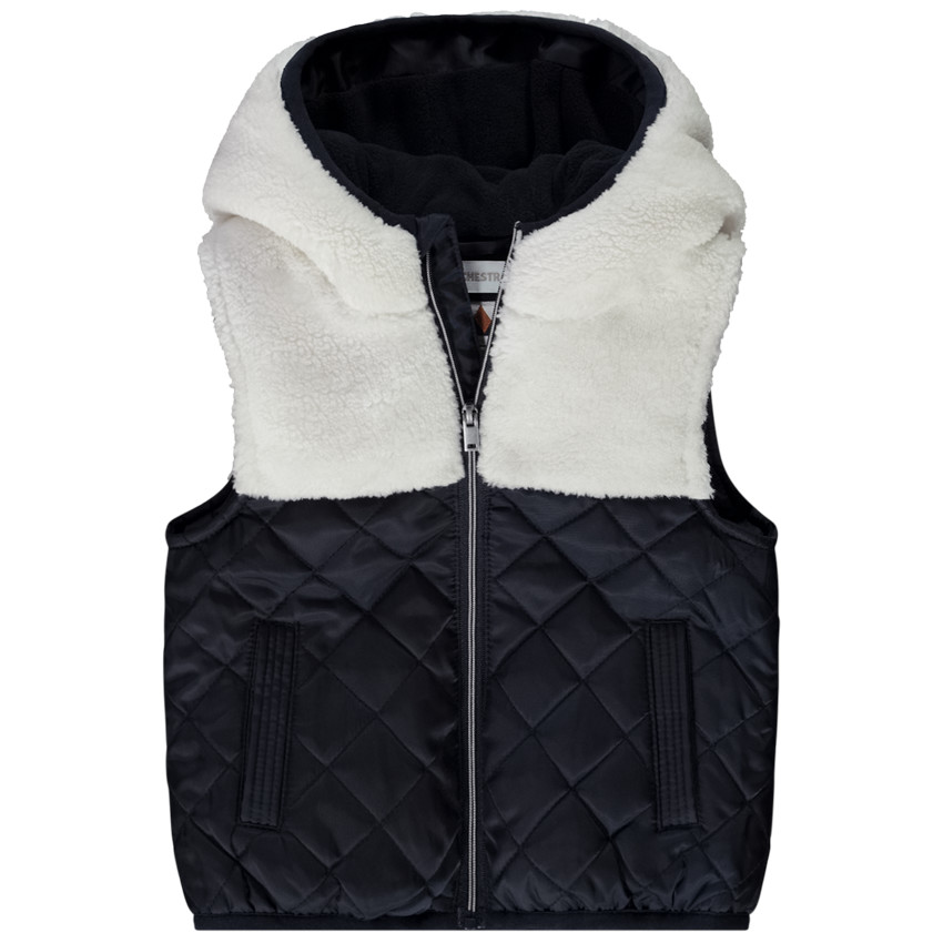 Αμάνικο μπουφάν bi-matière για bebe αγόρι 