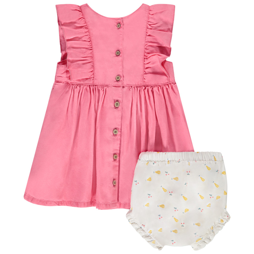 Σύνολο 2 τμχ. φόρεμα + bloomer με σχέδιο για μωρό κορίτσι 