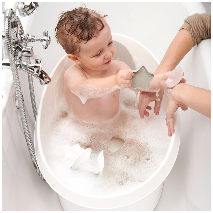 Baignoire pour les petits enfants 12M+ Blanc/Gris clair 