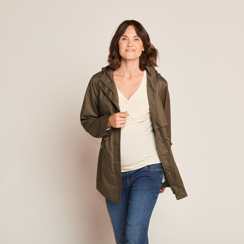 Μητρική παρκά με κουκούλα που εξελίσσεται 