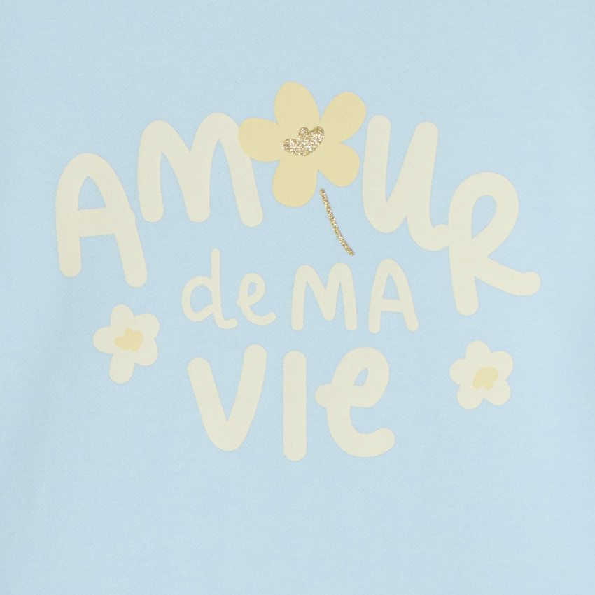 Φούτερ με φινίρισμα από γυαλιστερά στρας για κορίτσι 