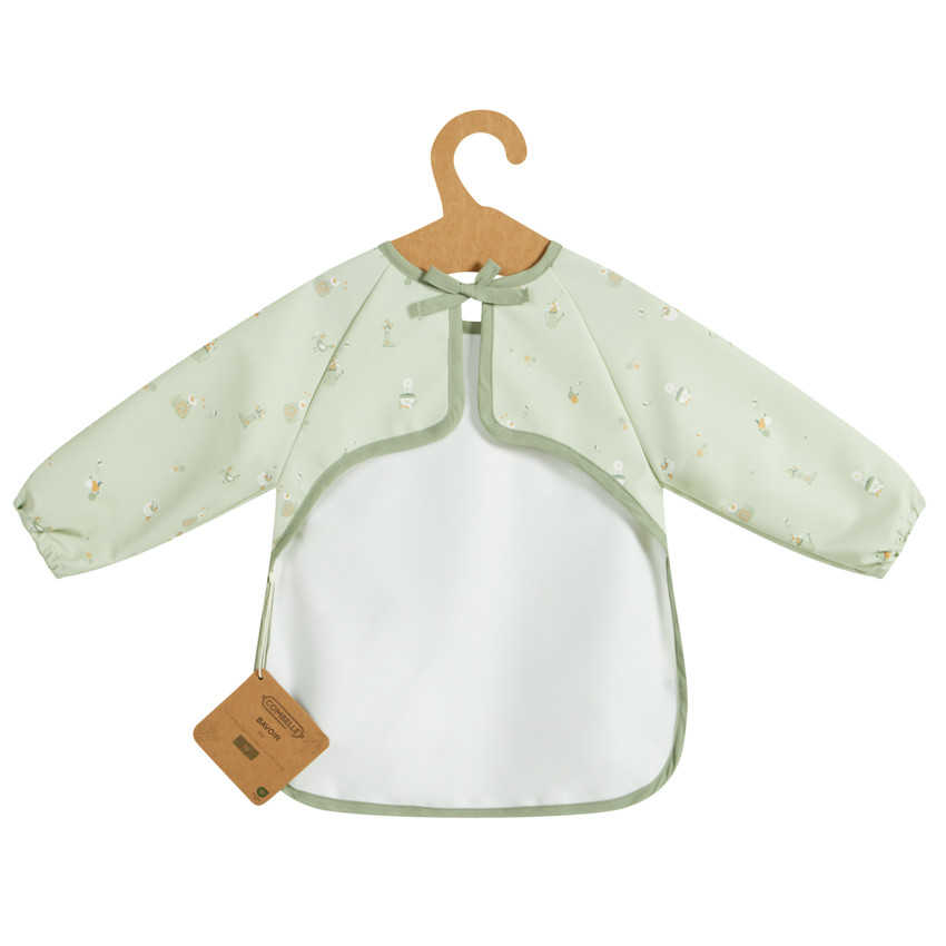 Σαλιάρα ποδιά από καουτσούκ με τσέπη Promenade Bucolique ανοιχτό πράσινο 