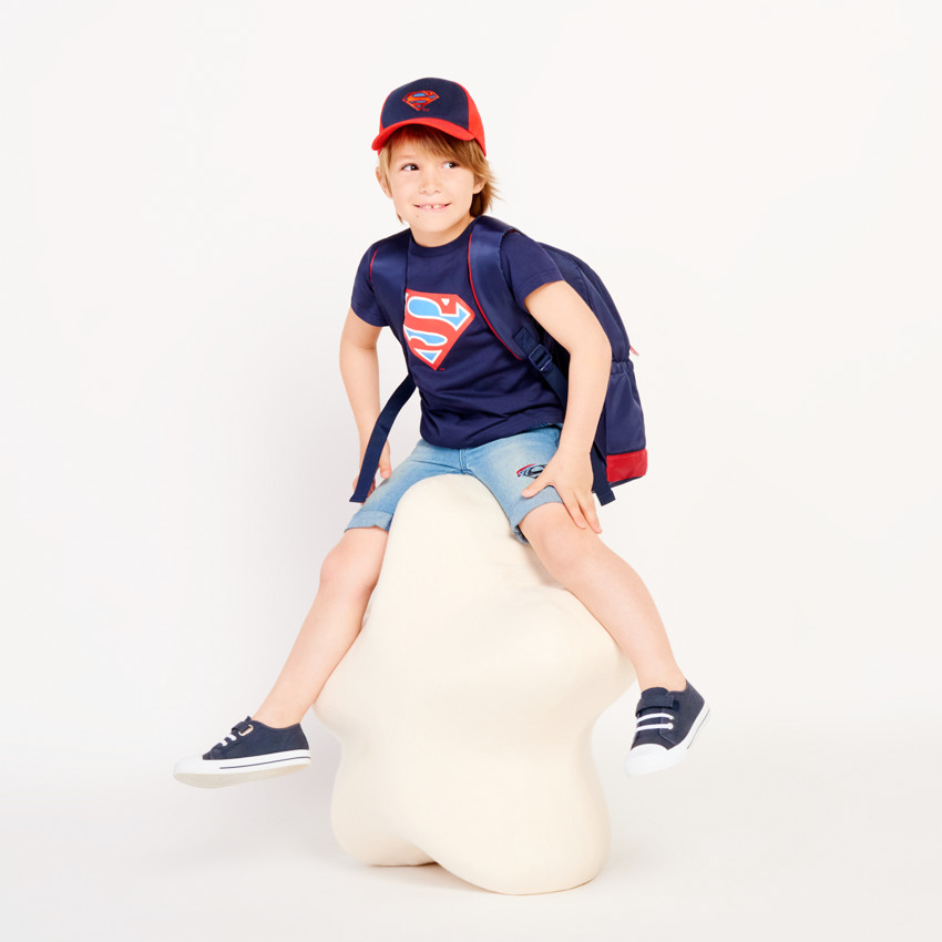 Καπέλο twill με εφέ color block Superman Warner για αγόρι 