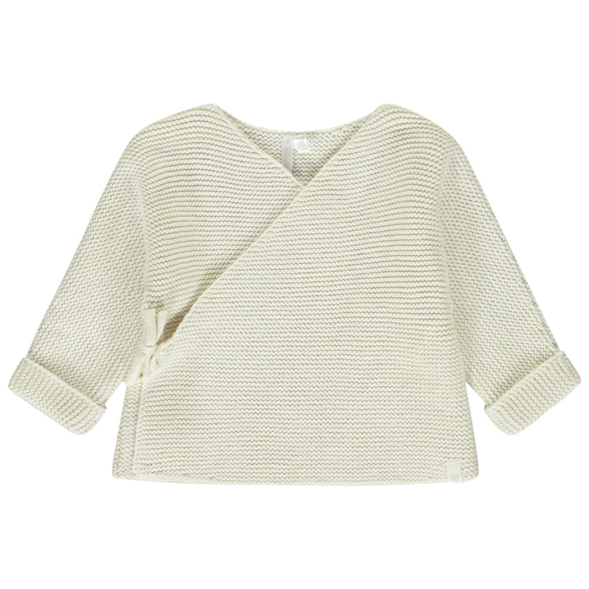 Ζακέτα πλεκτό με σχέδιο καρδιά για μωρό 