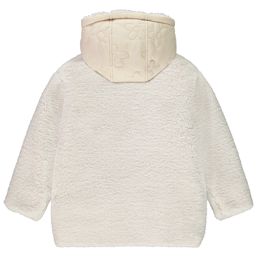 Αναστρέψιμο παρκά σε sherpa/λουλούδια με επένδυση για κορίτσι 