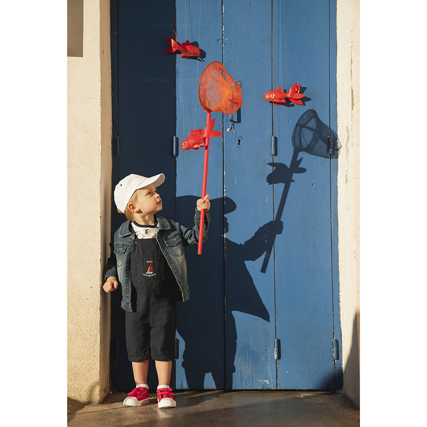 Ζακέτα από φούτερ με εφέ τζιν για μωρό αγόρι 