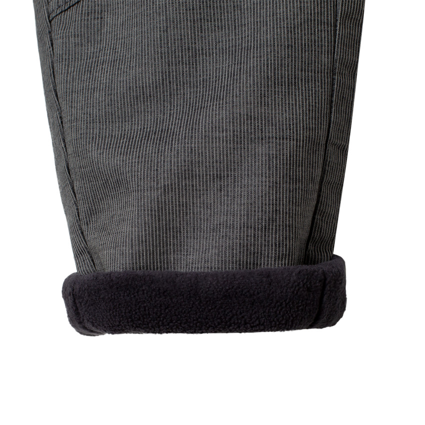 Pantalon à fines rayures doublé polaire à bretelles amovibles  Additional Pantalon à fines rayures doublé polaire à bretelles amovibles