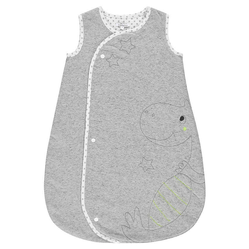 Turbulette sans manches doublée jersey avec dragon brodé 