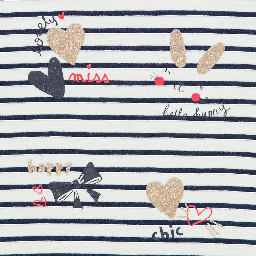 Ensemble esprit marin à motifs pailletés pour bébé fille 