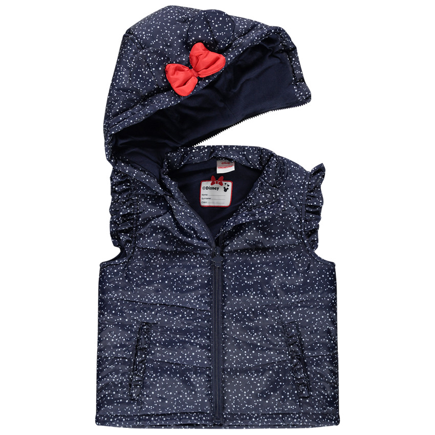 Αμάνικο καπιτονέ μπουφάν με πουά και κέντημα Minnie της Disney  Additional Αμάνικο καπιτονέ μπουφάν με πουά και κέντημα Minnie της Disney