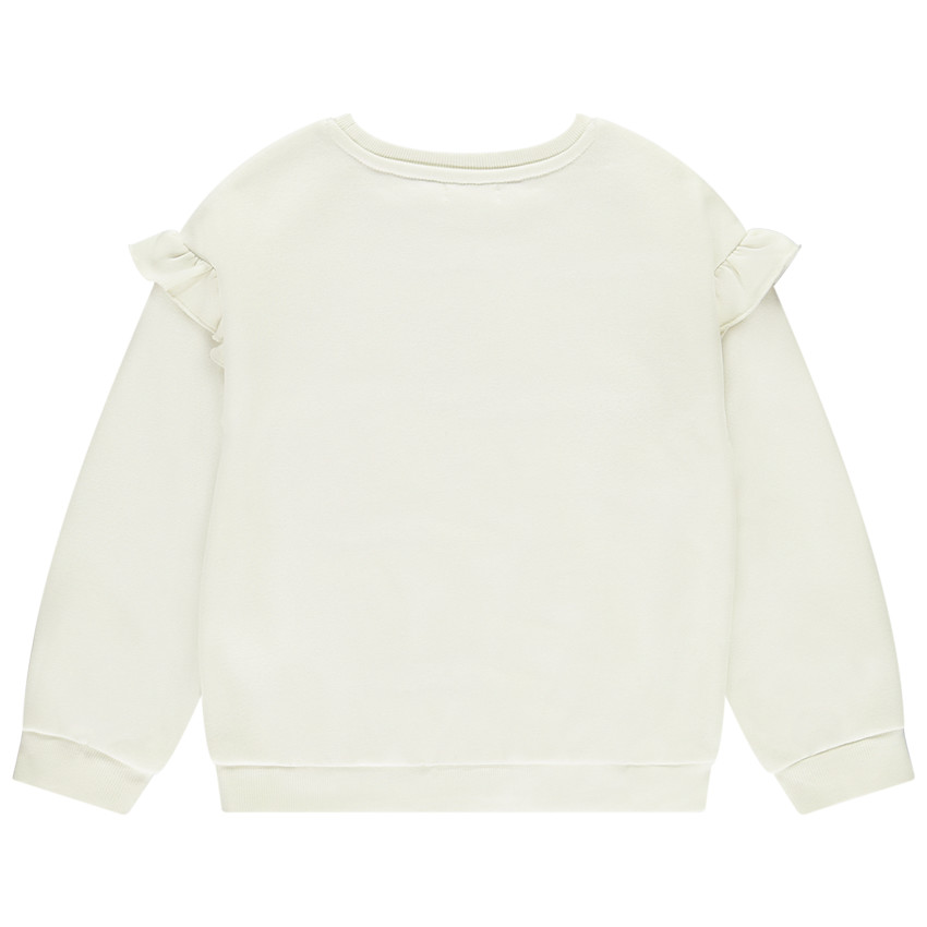Sweat demi-oversize fantaisie avec volants pour fille 
