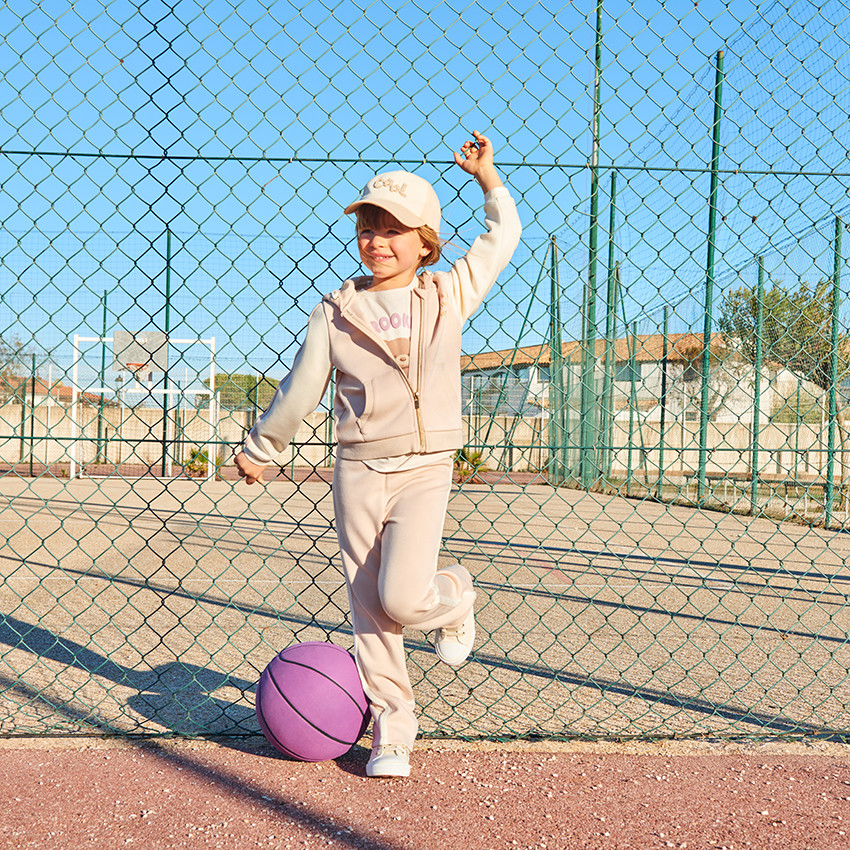 T-shirt à manches longues imprimé ourson pour fille 