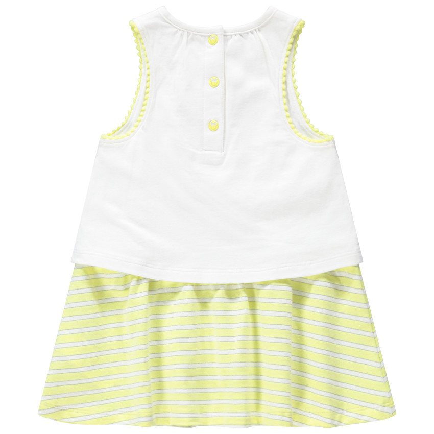 Αμάνικο φόρεμα με στάμπα Μίνι της ©Disney και ρίγες στη βάση 