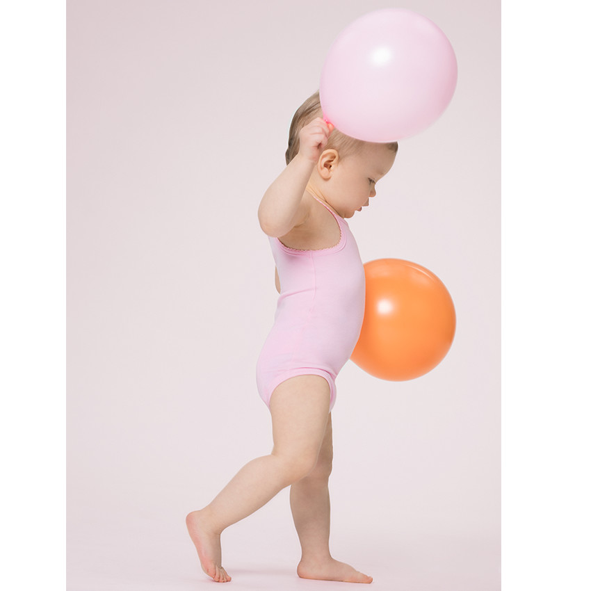 Σετ από 3 μονόχρωμα κορμάκια με τιράντες για κορίτσι 