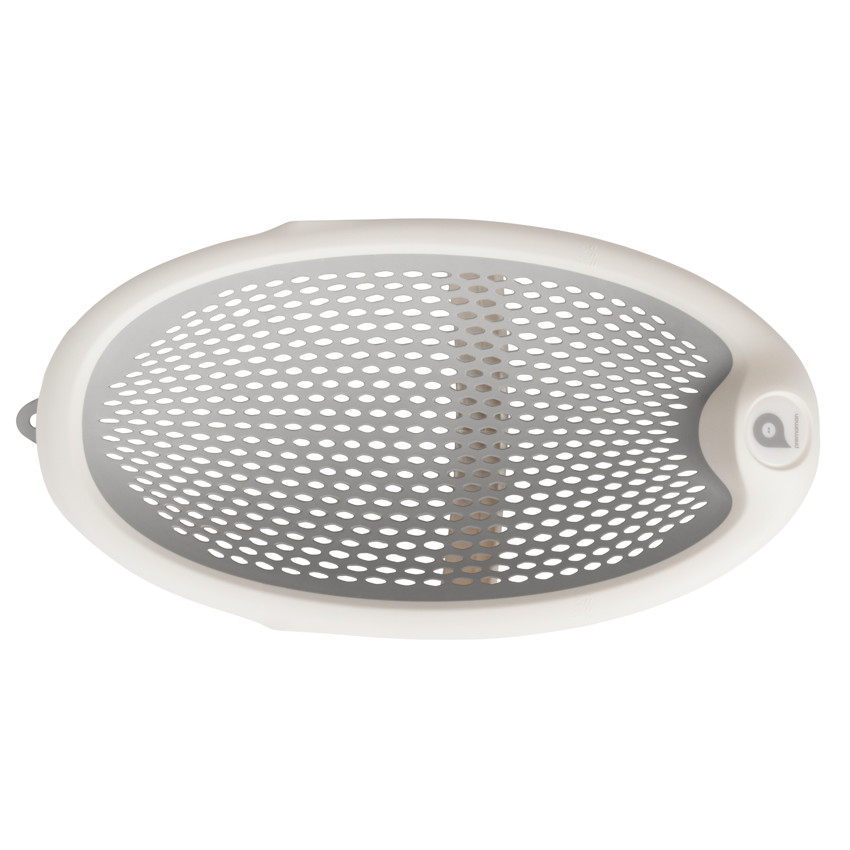 Ρηλάξ μπάνιου διπλωτό από σιλικόνη γκρι λευκό 