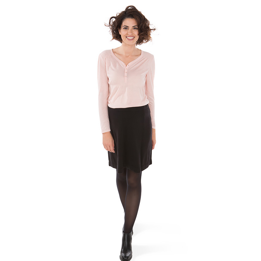 Skater μονόχρωμη φούστα εγκυμοσύνης 