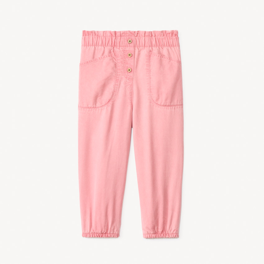 Pantalon en toile unie doublée pour bébé fille 
