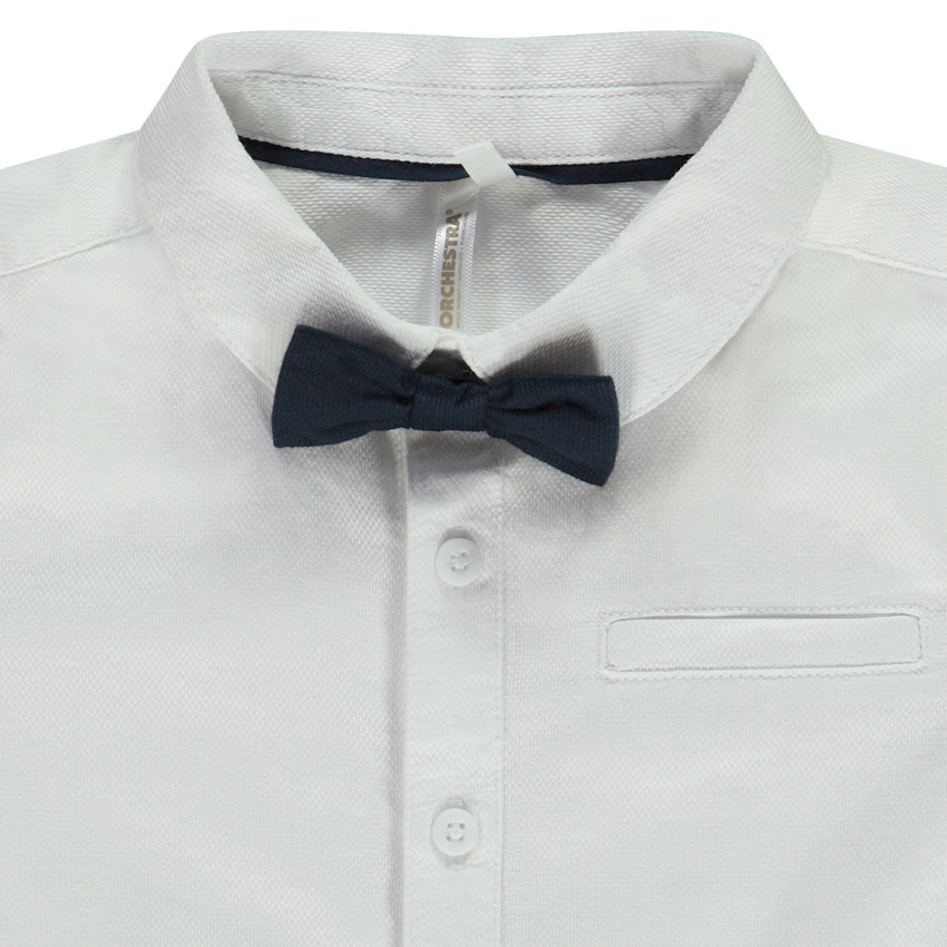 Γιορτινό πουκάμισο + φιόγκος για bebe αγόρι 