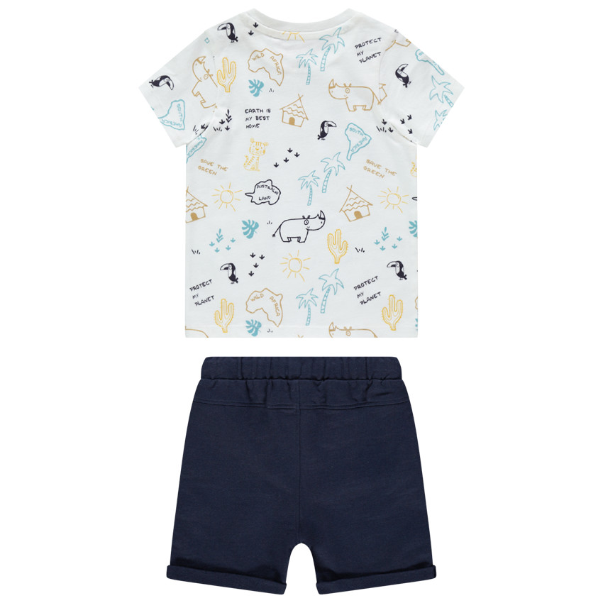 Σετ με οργανικό βαμβάκι με σχέδιο σε στυλ savane 