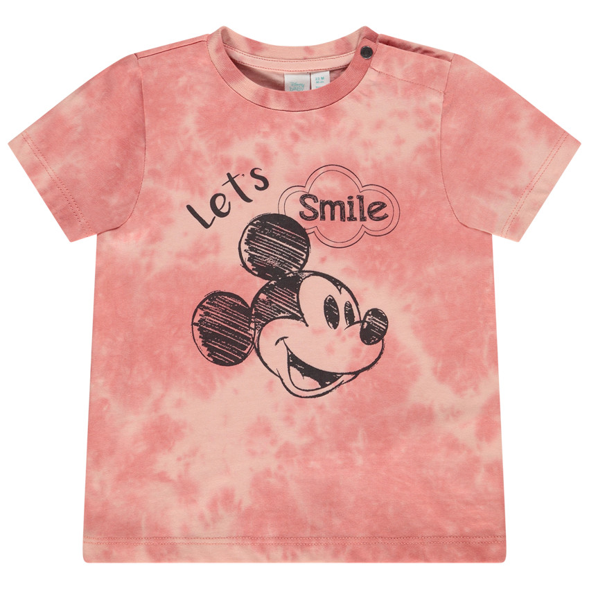 Κοντομάνικο μπλουζάκι tie & dye με σχέδιο Mickey Disney για bebe αγόρι 