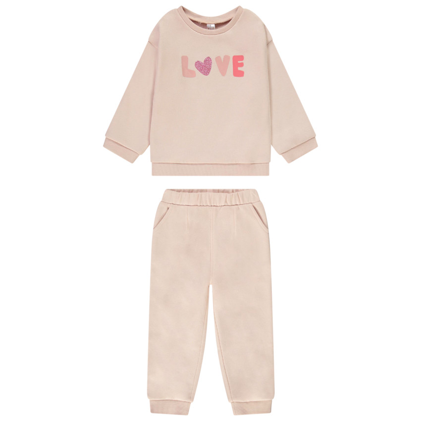 Σετ φόρμα 2 τμχ. print Love για bebe κορίτσι 