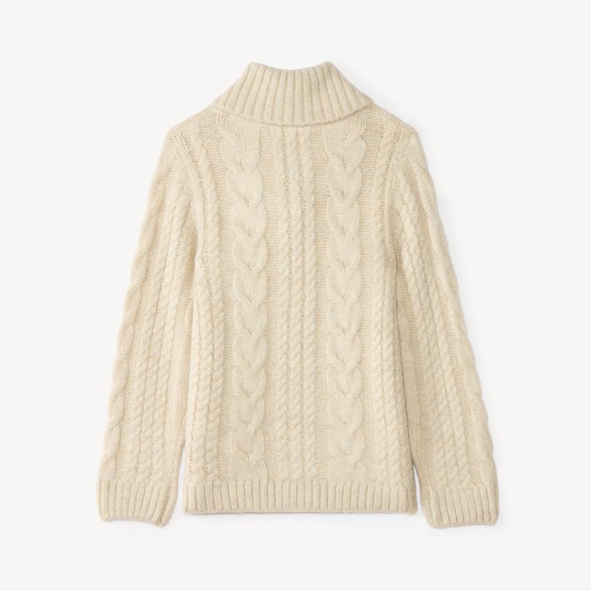 Gilet torsadé col châle bébé garçon 