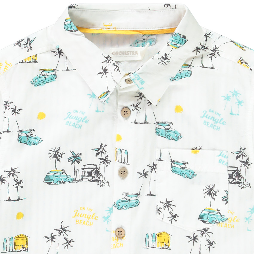 Chemise manches courtes imprimé Jungle beach pour garçon  Additional Chemise manches courtes imprimé Jungle beach pour garçon