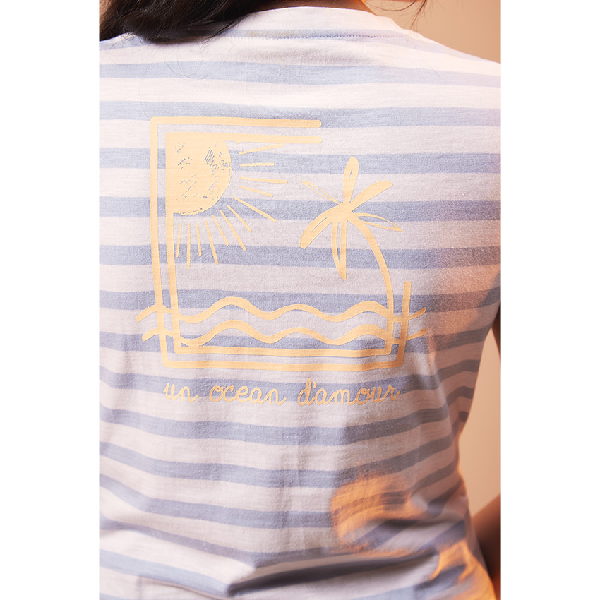 Κοντομάνικο μπλουζάκι εγκυμοσύνης από jersey με ρίγες  Additional Κοντομάνικο μπλουζάκι εγκυμοσύνης από jersey με ρίγες