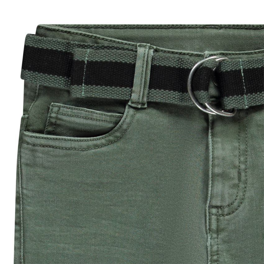 Jean droit avec ceinture amovible garçon 