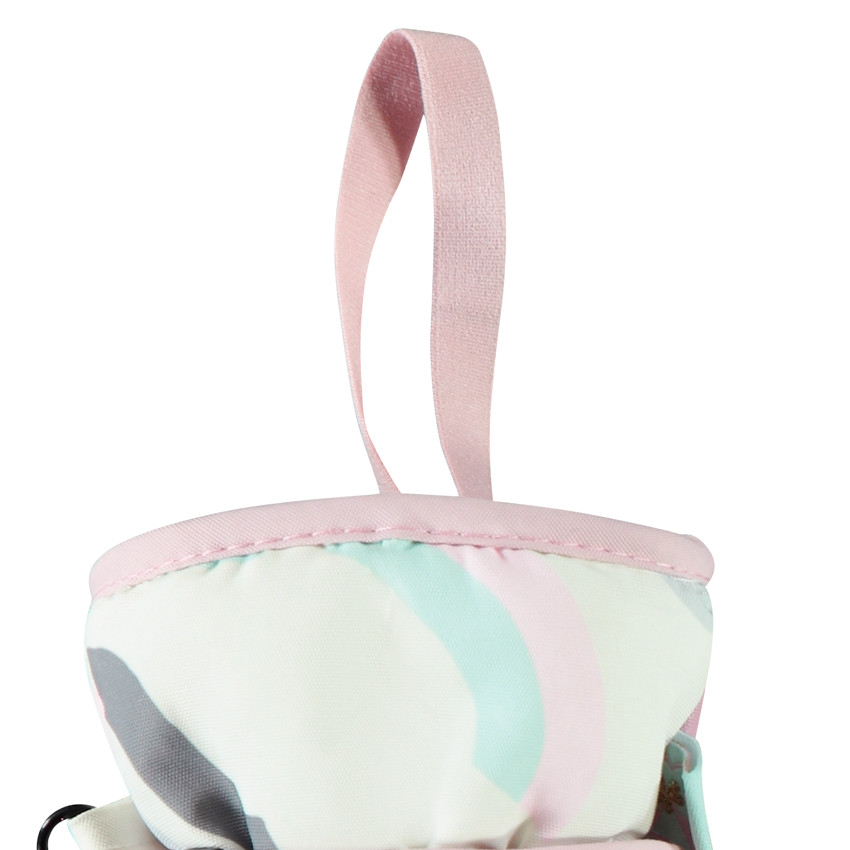 Paire de gants de ski imprimé arty pour fille 