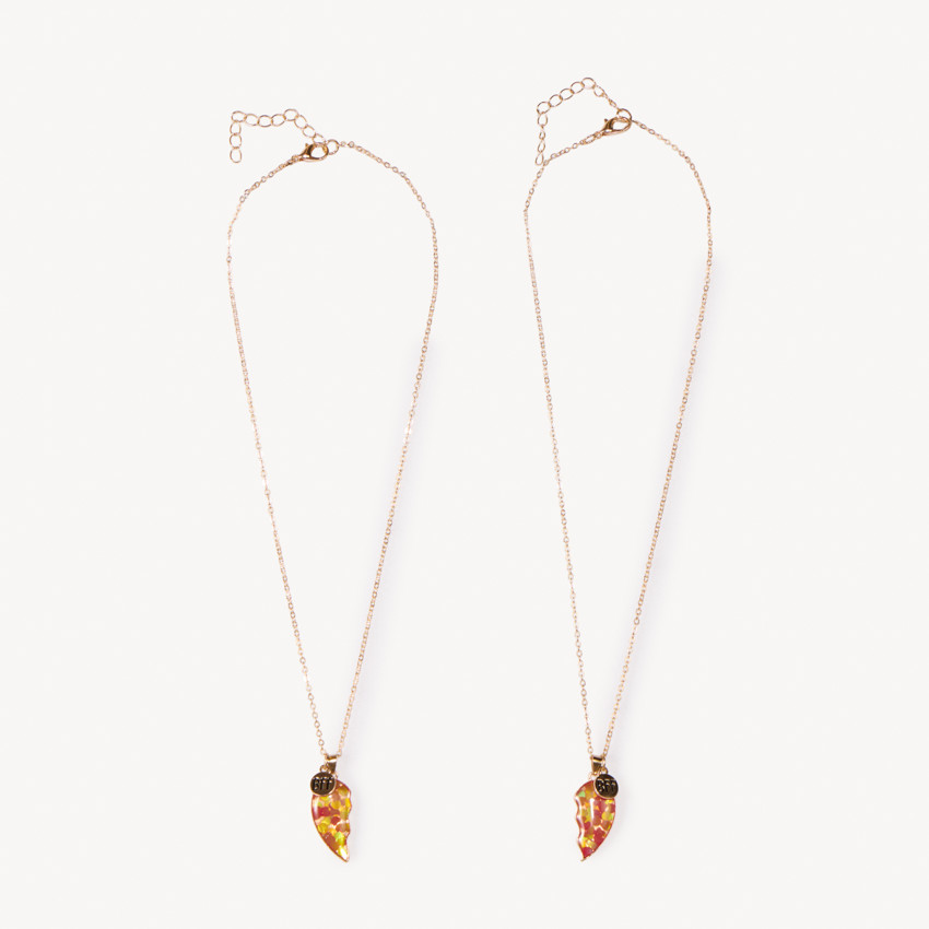 Σετ από 2 κολιέ φιλίας μισή καρδιά για κορίτσι 