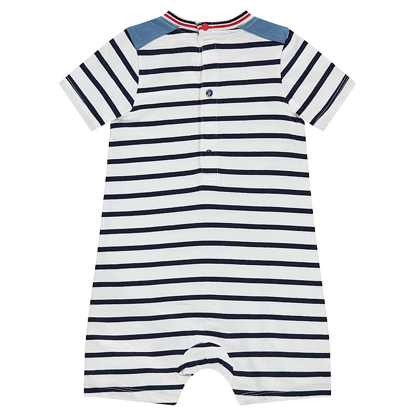 Κοντό ολόσωμο φορμάκι με ρίγες και στάμπα Μίκυ της ©Disney  