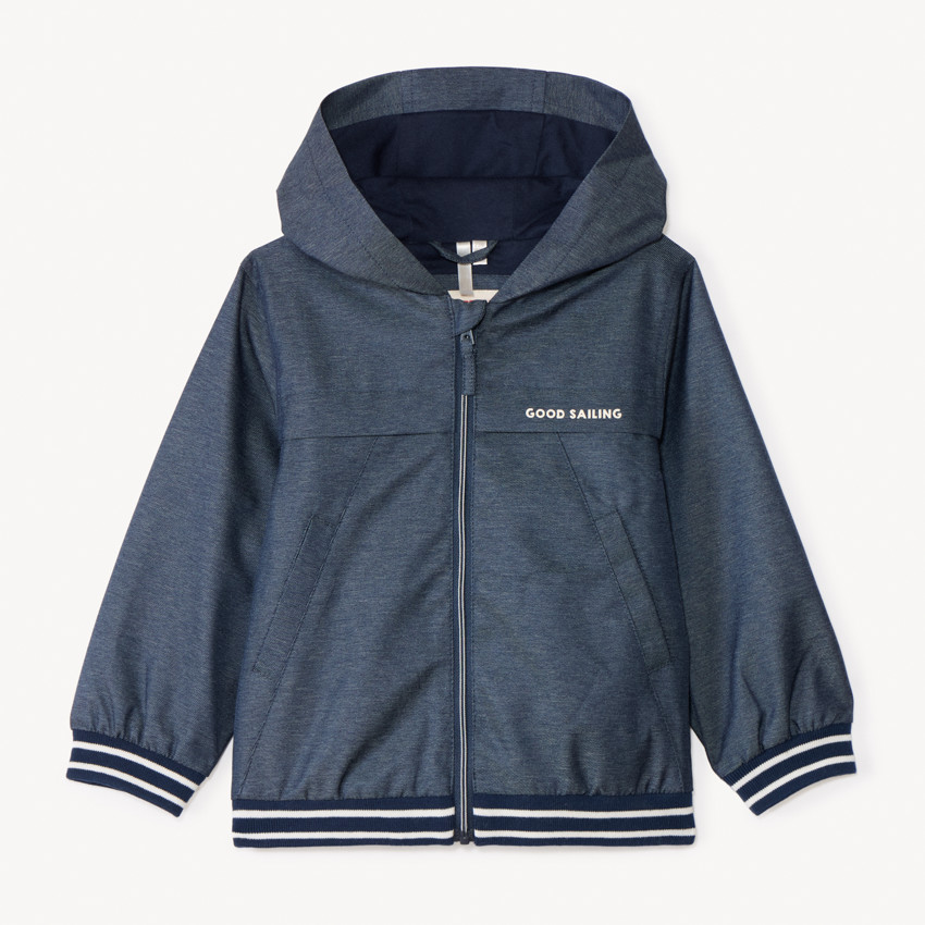 Coupe-vent en toile à capuche pour bébé garçon 