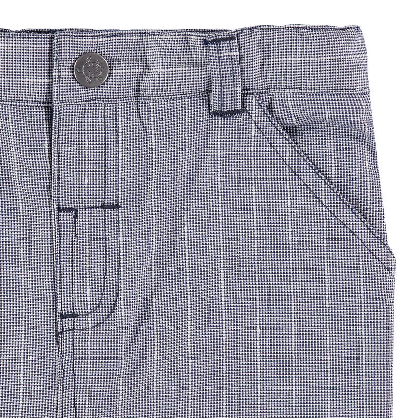 Βερμούδα με λεπτές ρίγες και τσέπες  