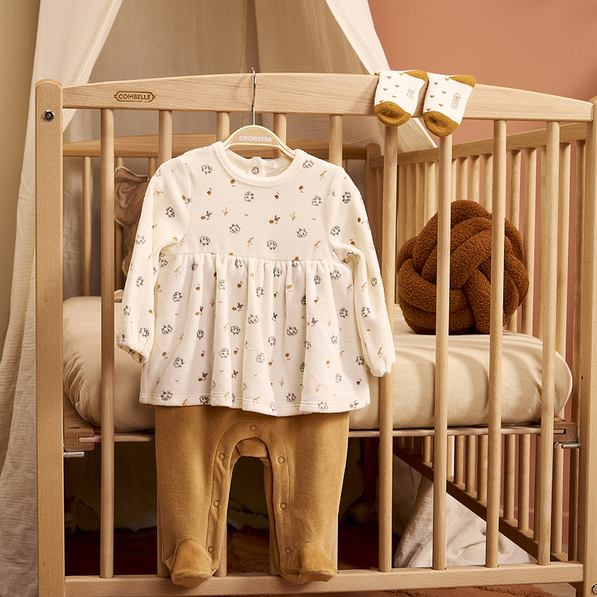 Πιτζάμα βελουτέ 2 σε 1 με σχέδιο Marie Disney για κορίτσι 