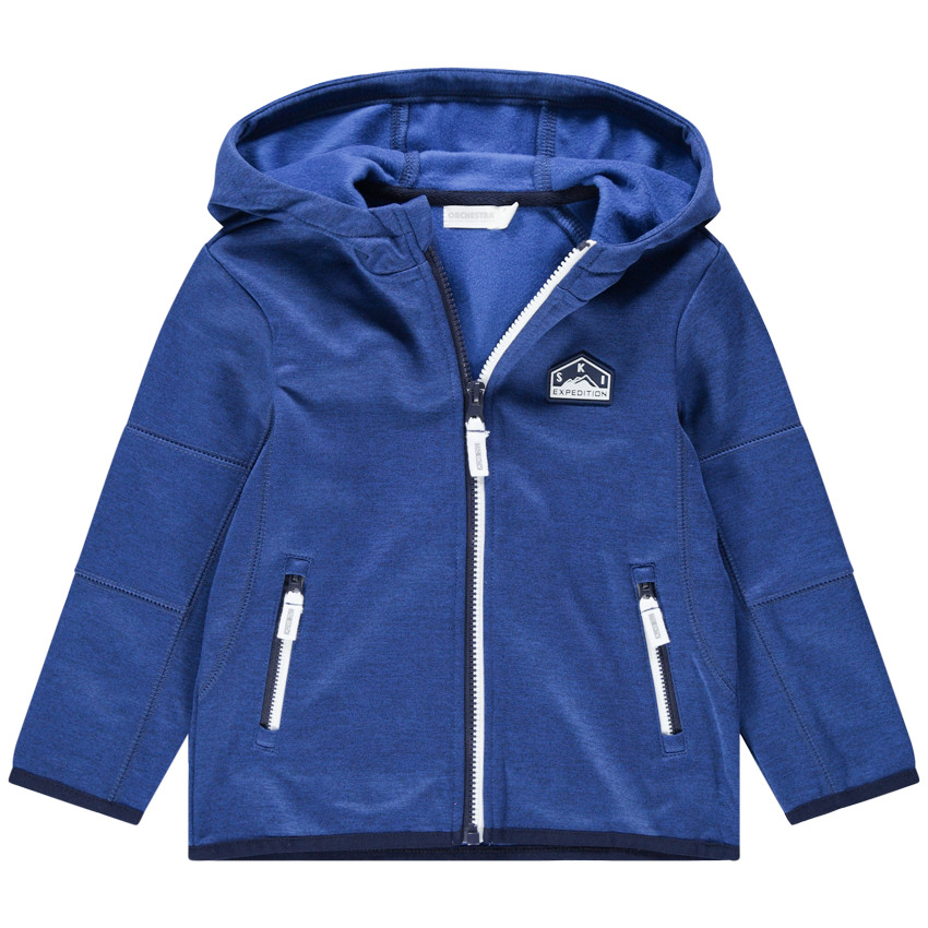 Ζακέτα του σκι με κουκούλα και φερμουάρ στις τσέπες 